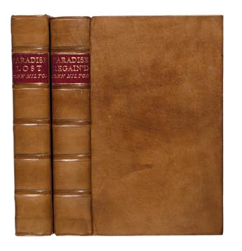 BASKERVILLE PRESS  MILTON, JOHN. Paradise Lost. 1758 + Paradise Regaind. 1758